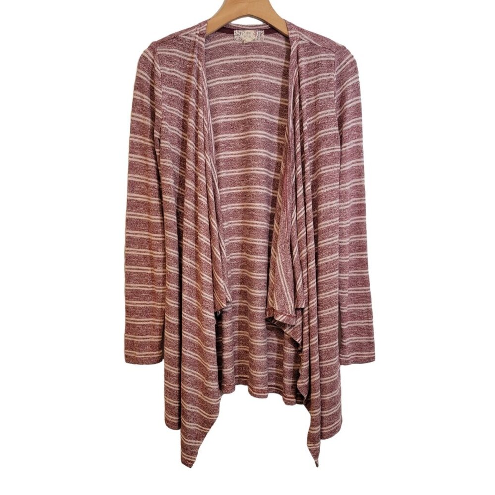Pink Republic Cardigan Assymetric Boho Open Sweater Pink Size XS‎ EUC